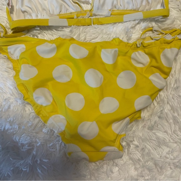 Yellow Polka Dot Bikini Set - Picture 7 of 9